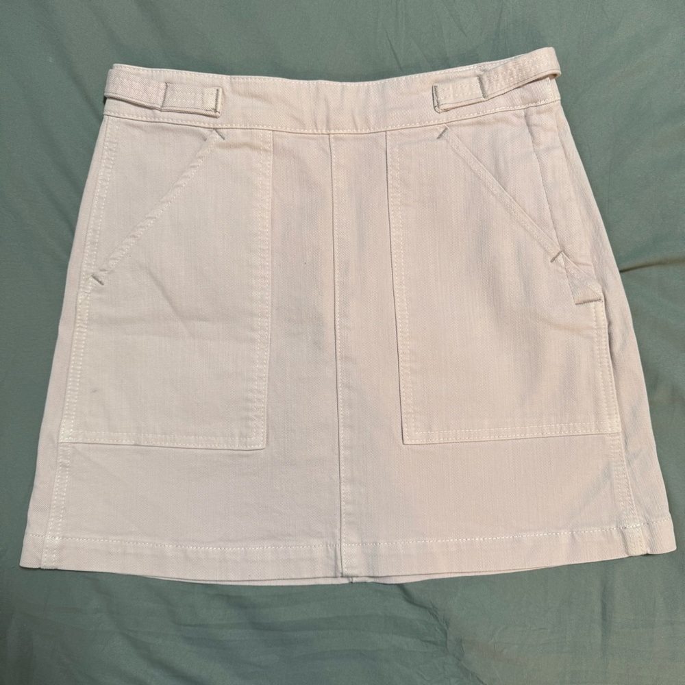 AG Adriano Goldschmied Cream Mini Skirt